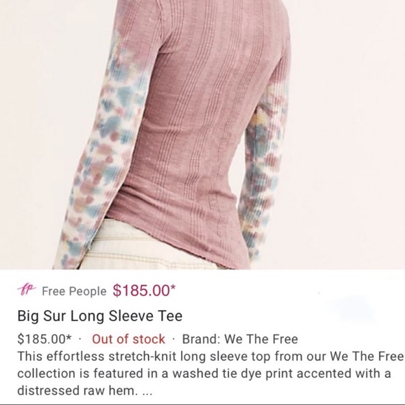 FREE PEOPLE MISTY MOUNTAIN BIG SIR TEE - Picture 12 of 12